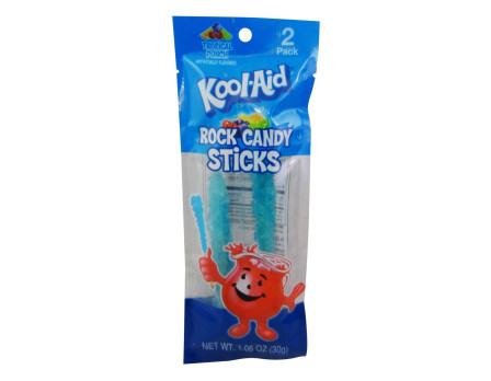 Kool-Aid 2Pk. Rock Candy Sticks Peg Bag 1.06oz.