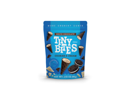 Tiny Bites Tiny Bites Cookies & Cream Waffle Cones Peg Bag 2.82oz. 