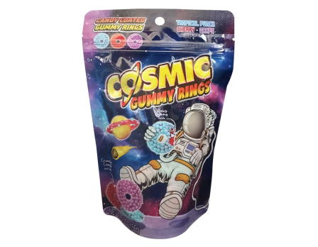 Hilco Sweets Cosmic Candy-Coated Gummy Rings Peg Bag 5.5oz.