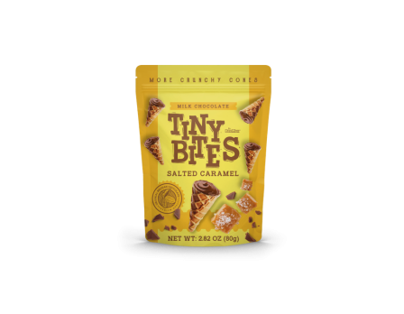 Tiny Bites Tiny Bites Sea Salt Caramel Peg Cones Peg Bag 2.82oz.